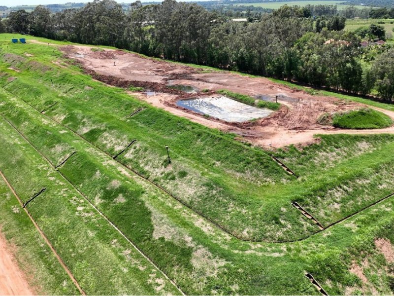Vista aérea do Aterro Sanitário