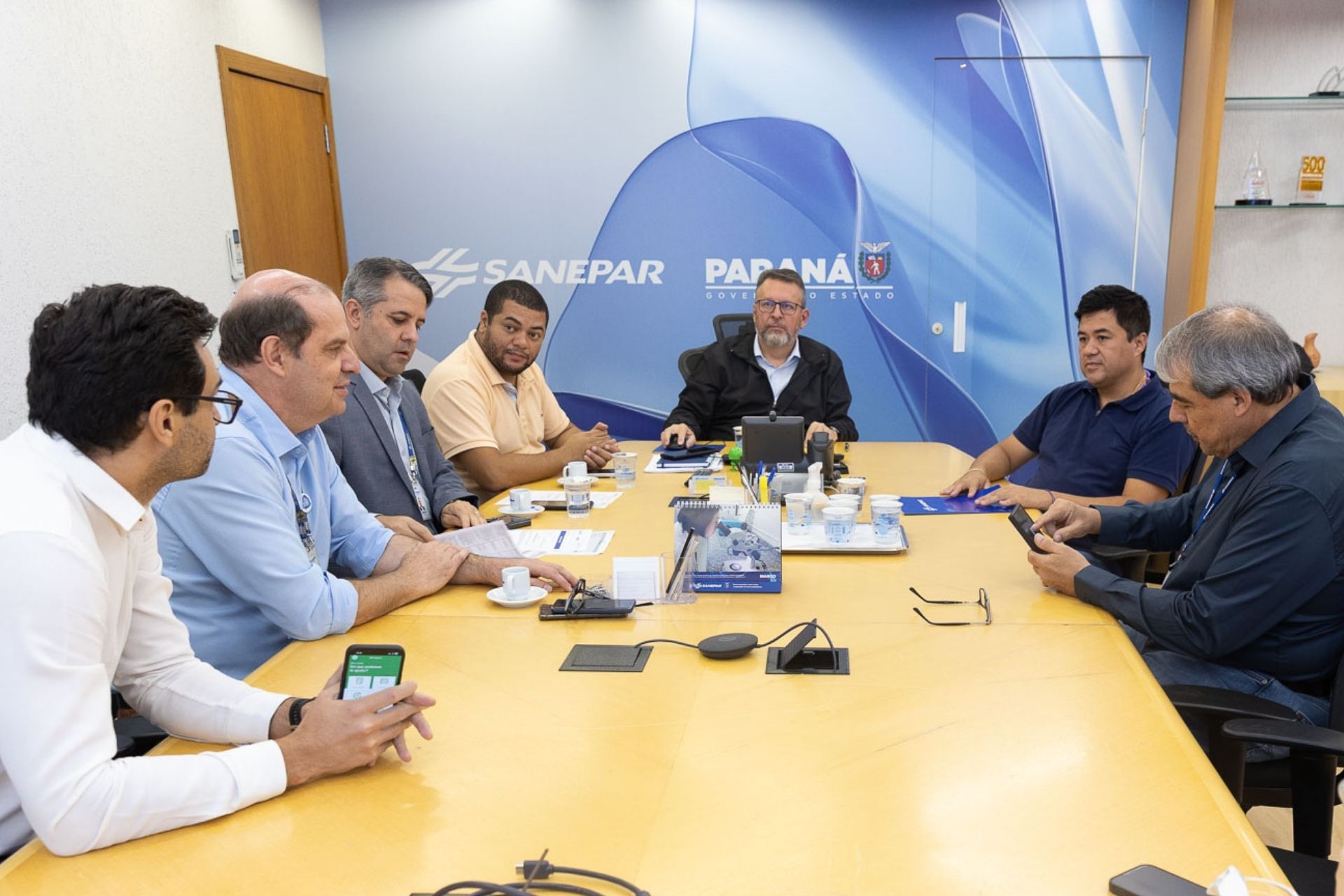 Assinatura de ordem de serviço para rede de esgoto 