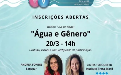 Cartaz para inscrições em evento online
