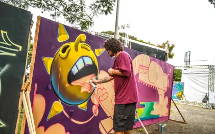 Sanepar apoia festival internacional de grafite em Curitiba