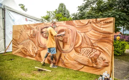 Sanepar apoia festival internacional de grafite em Curitiba