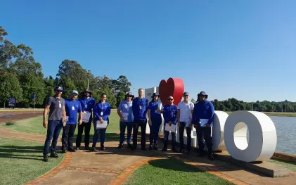 Equipe da Sanepar fez avaliação na região da nascente do Rio Marreco, em Toledo