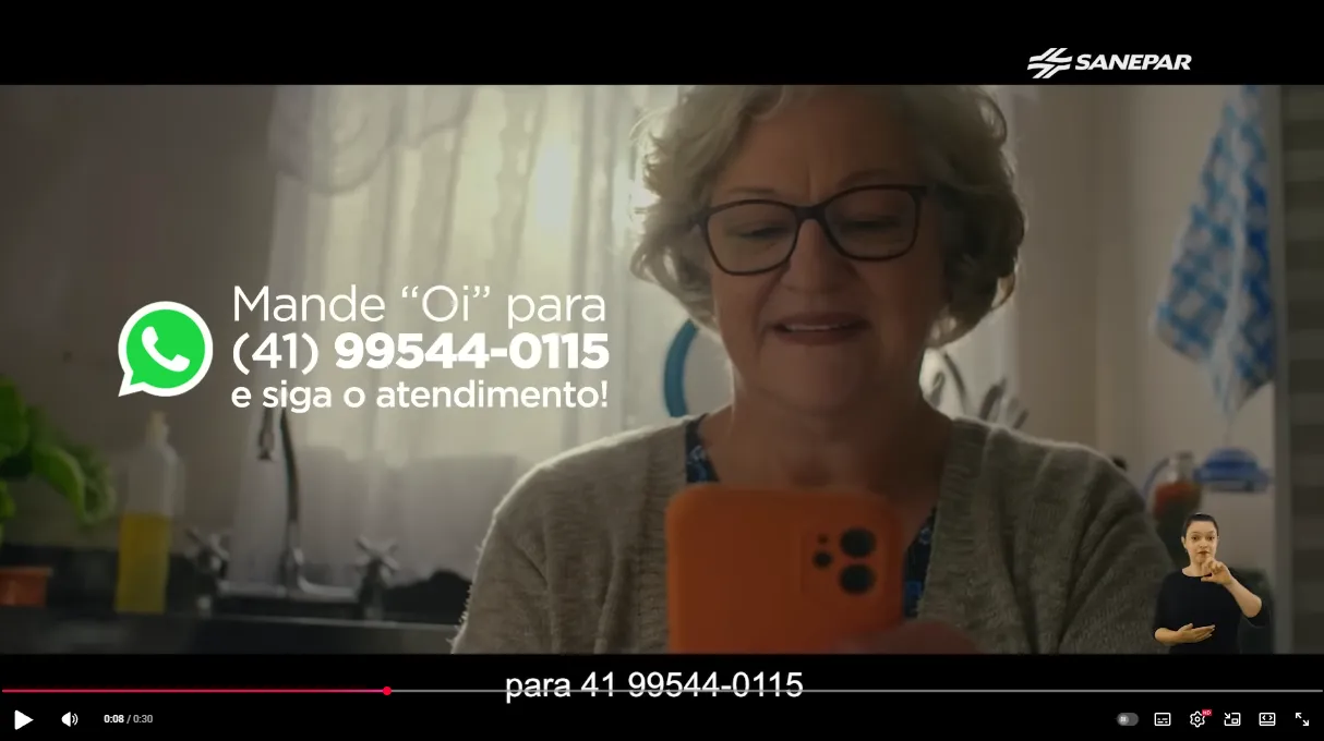 Chama a Sanepar no Zap!