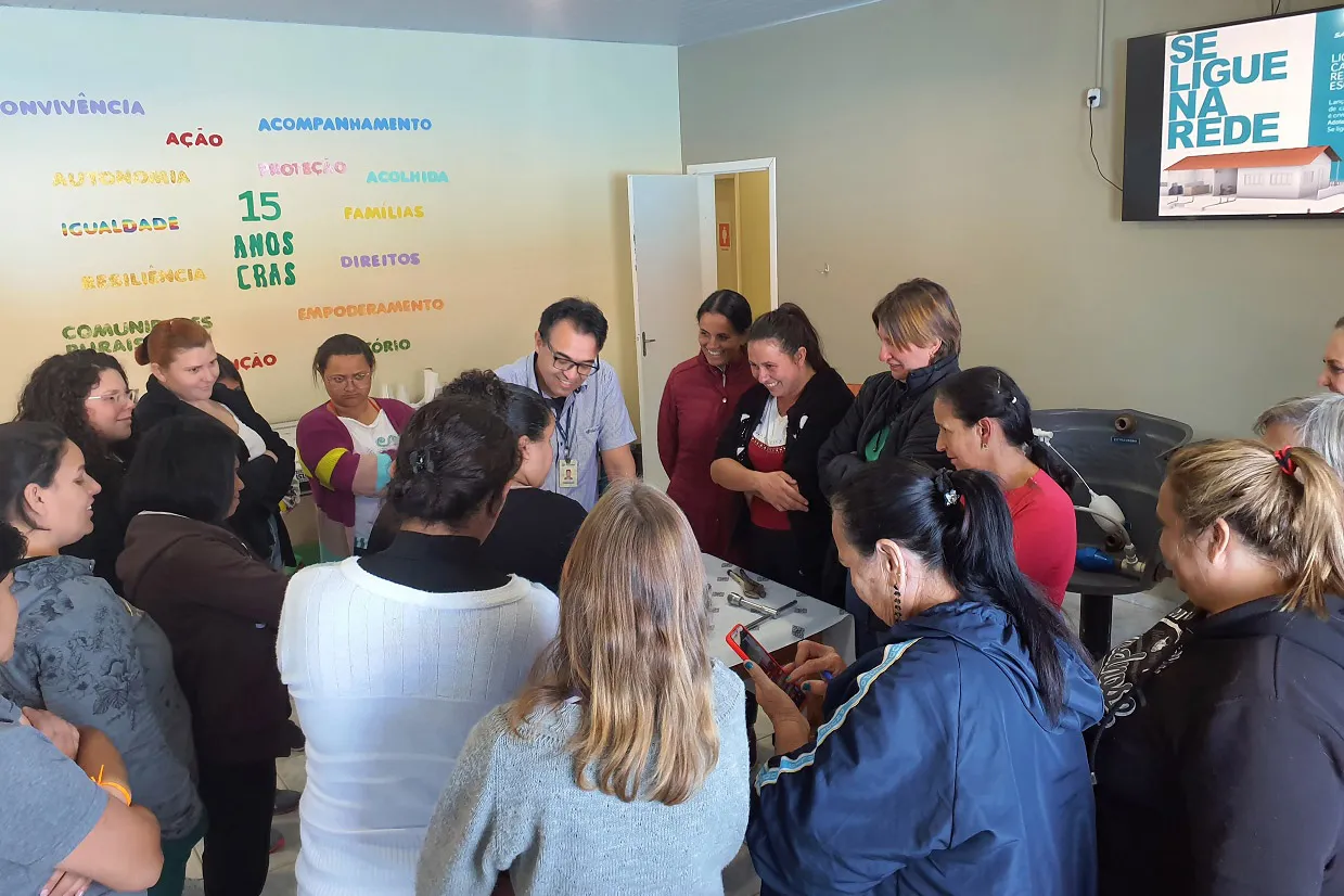 Curso de manutenção hidráulica para mulheres