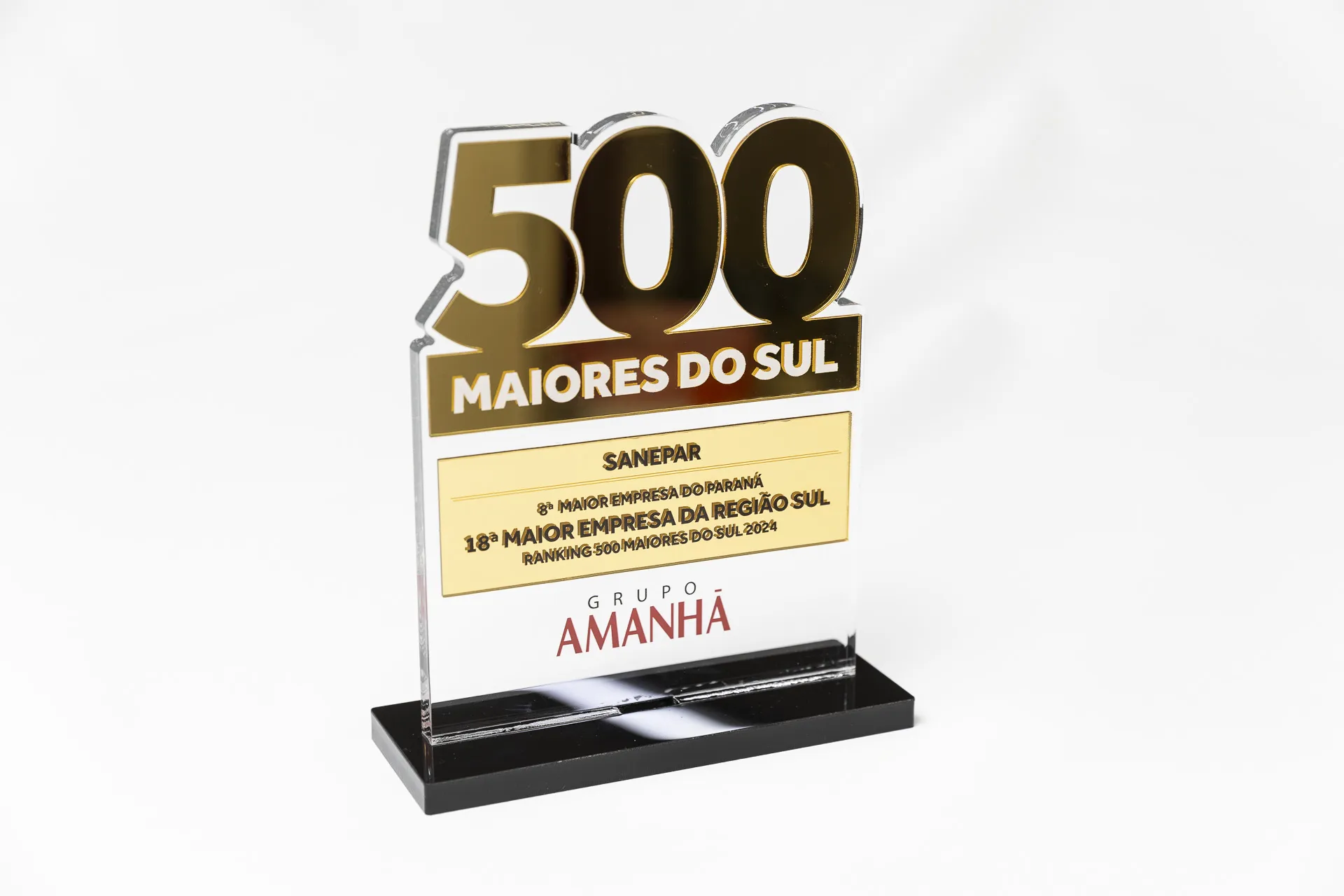 A Sanepar foi reconhecida como a empresa campeã no Setor de Serviços Públicos do Paraná.