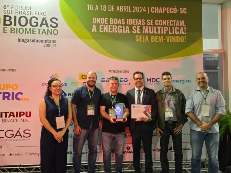 Planta de secagem térmica de lodo de esgoto da Sanepar ganha prêmio nacional de biogás.