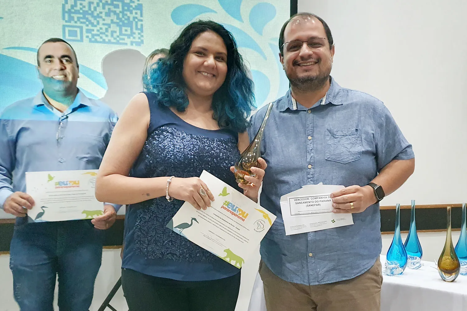 A Sanepar recebeu o Prêmio #EuSouParanapanema na categoria Usuários de Água