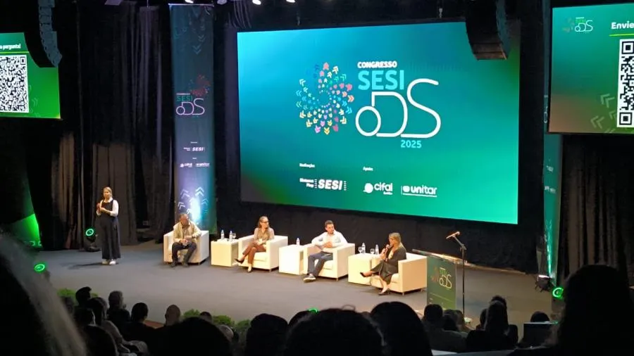 Certificado de reconhecimento da Companhia de Saneamento do Paraná no Prêmio SESI ODS 2025.