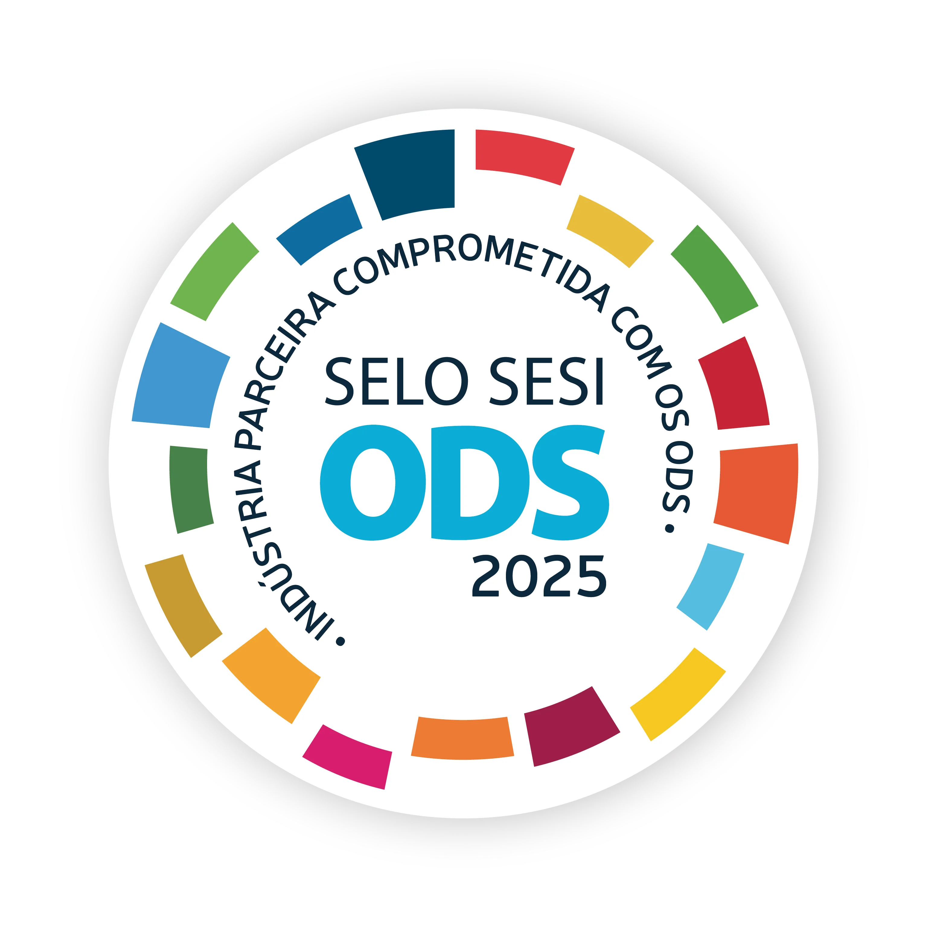 Certificado de reconhecimento da Companhia de Saneamento do Paraná no Prêmio SESI ODS 2025.