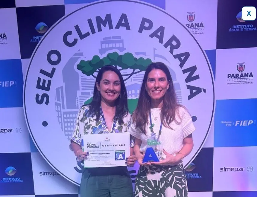 A Sanepar é reconhecida pelo Selo Clima Paraná 2025. 