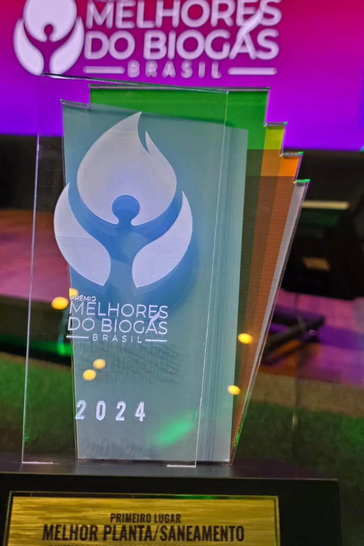 Planta de secagem térmica de lodo de esgoto da Sanepar ganha prêmio nacional de biogás.